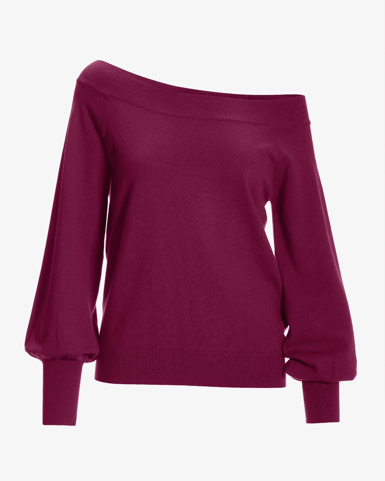 Lightweight Slouchy Sweater Cabernet - Mycitystee