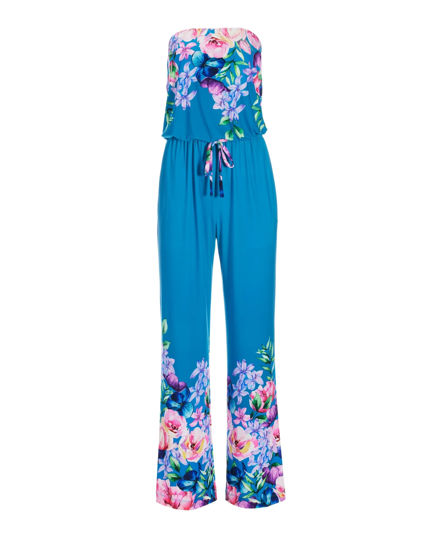 St. Tropez Garden Blouson Knit Jumpsuit Multi - Mycitystee
