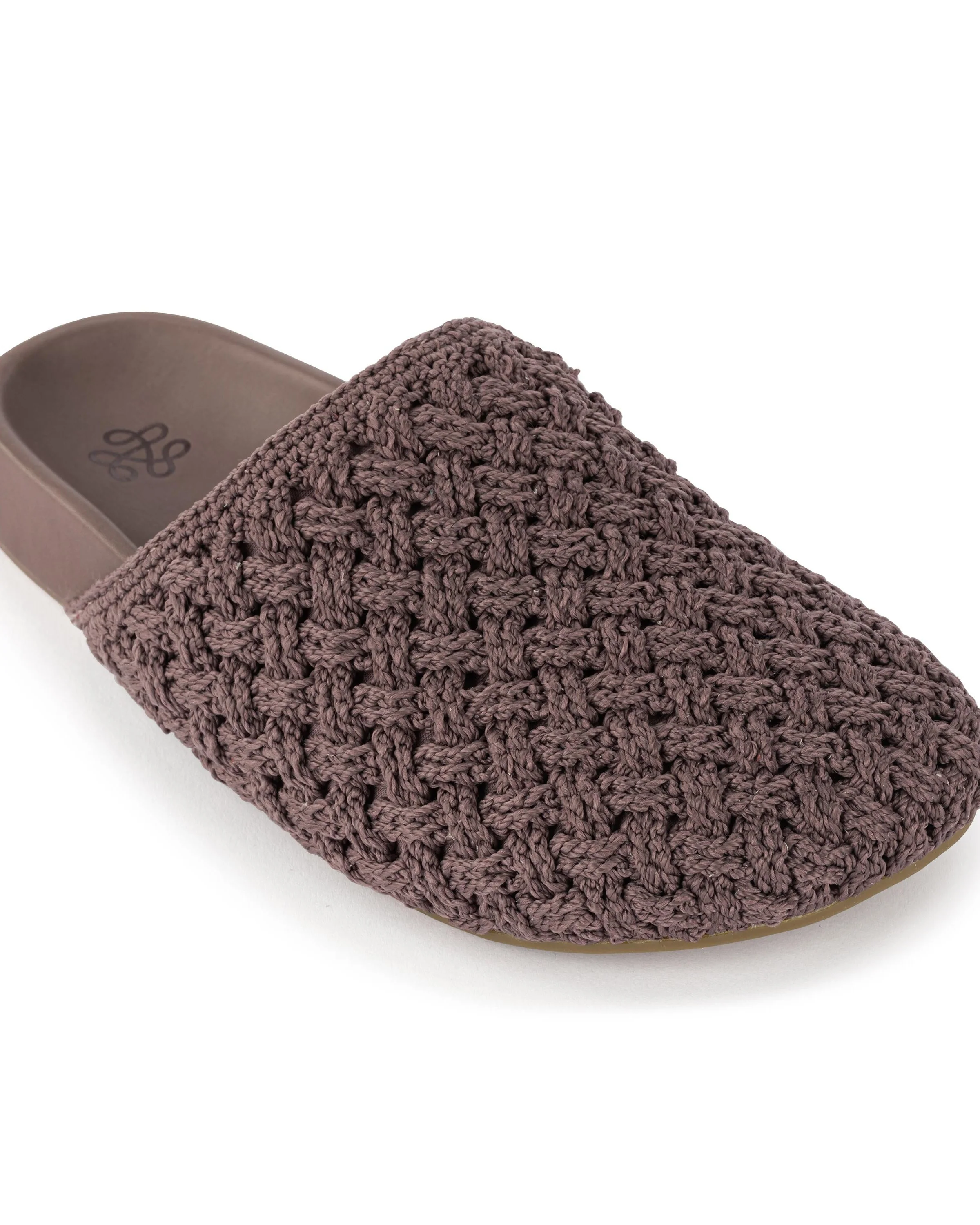 Bolinas Clog - Hand Crochet - Mushroom Cozy Weave - Mycitystee