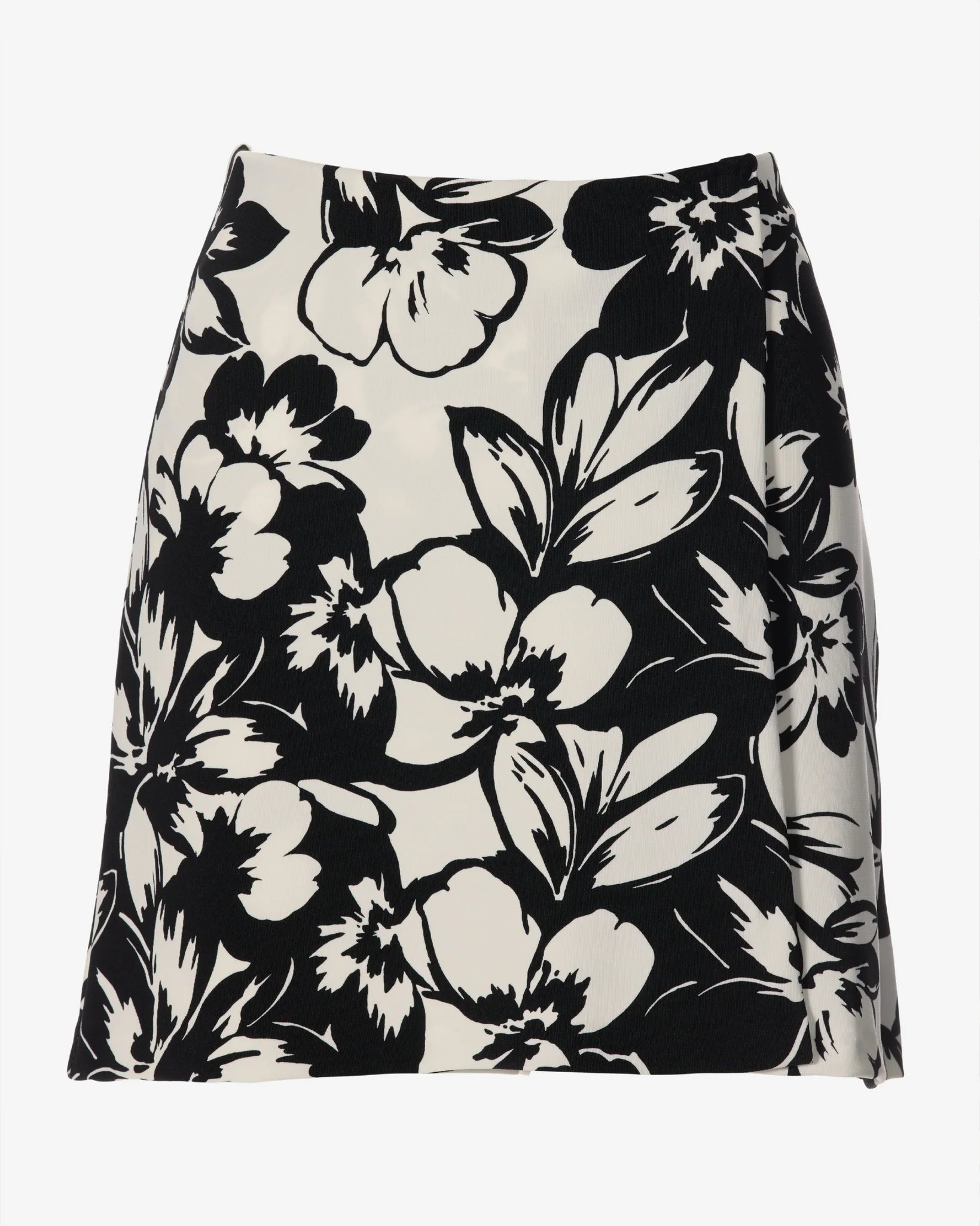 Beyond Travel Contrast Fleurs Print Skort Ivory Coast/Jet Black - Mycitystee