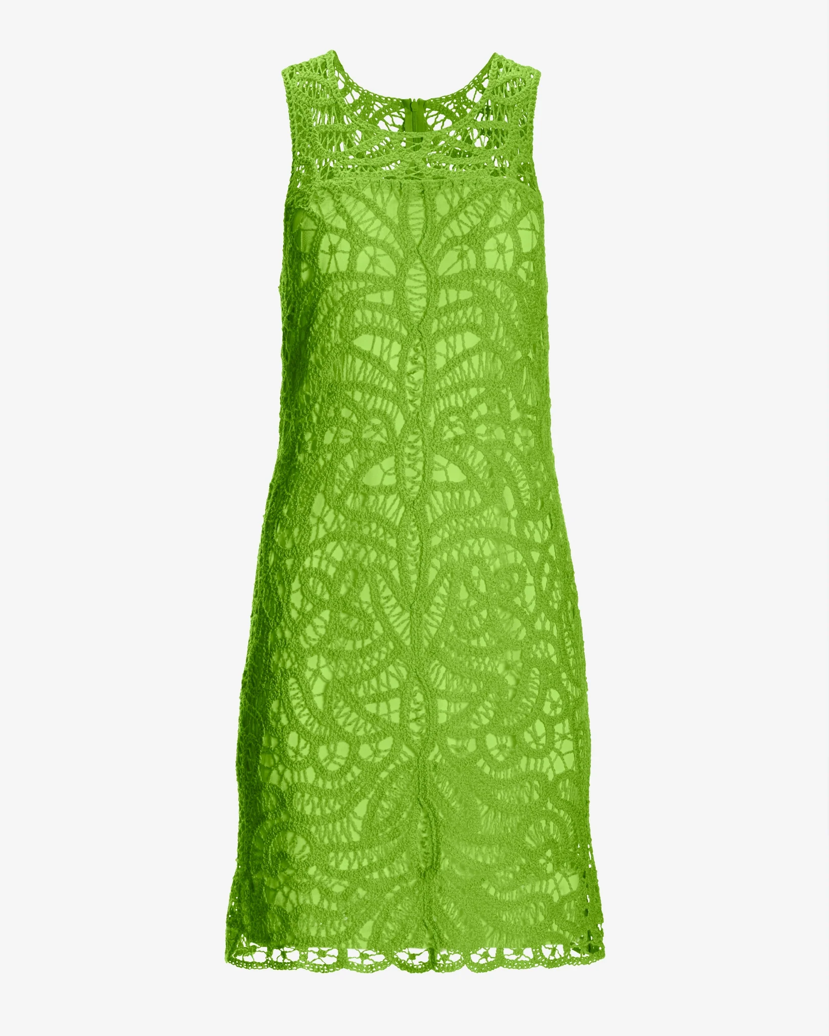 Sleeveless Crochet Dress Green - Mycitystee
