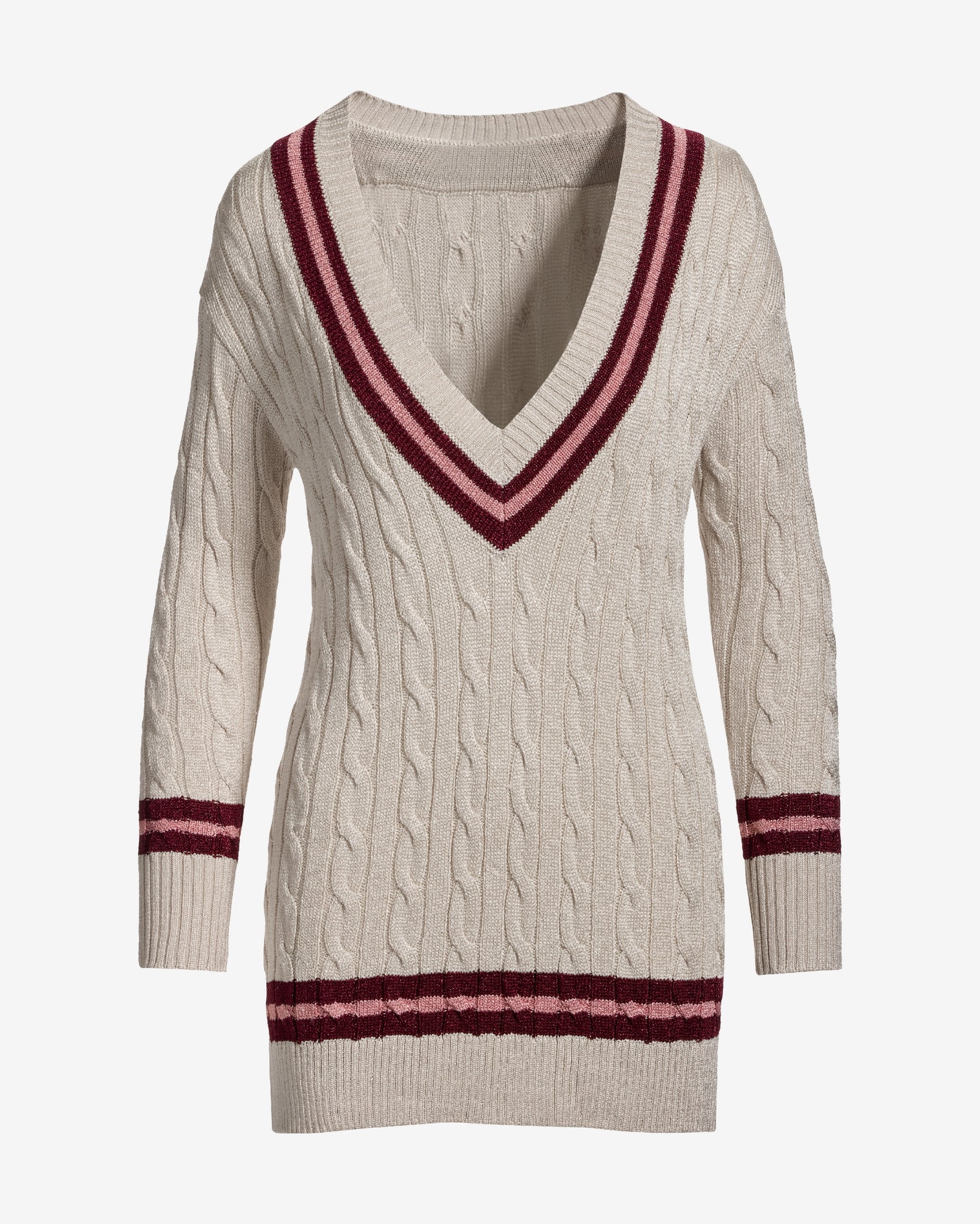 Cable Varsity Sweater Gold - Mycitystee