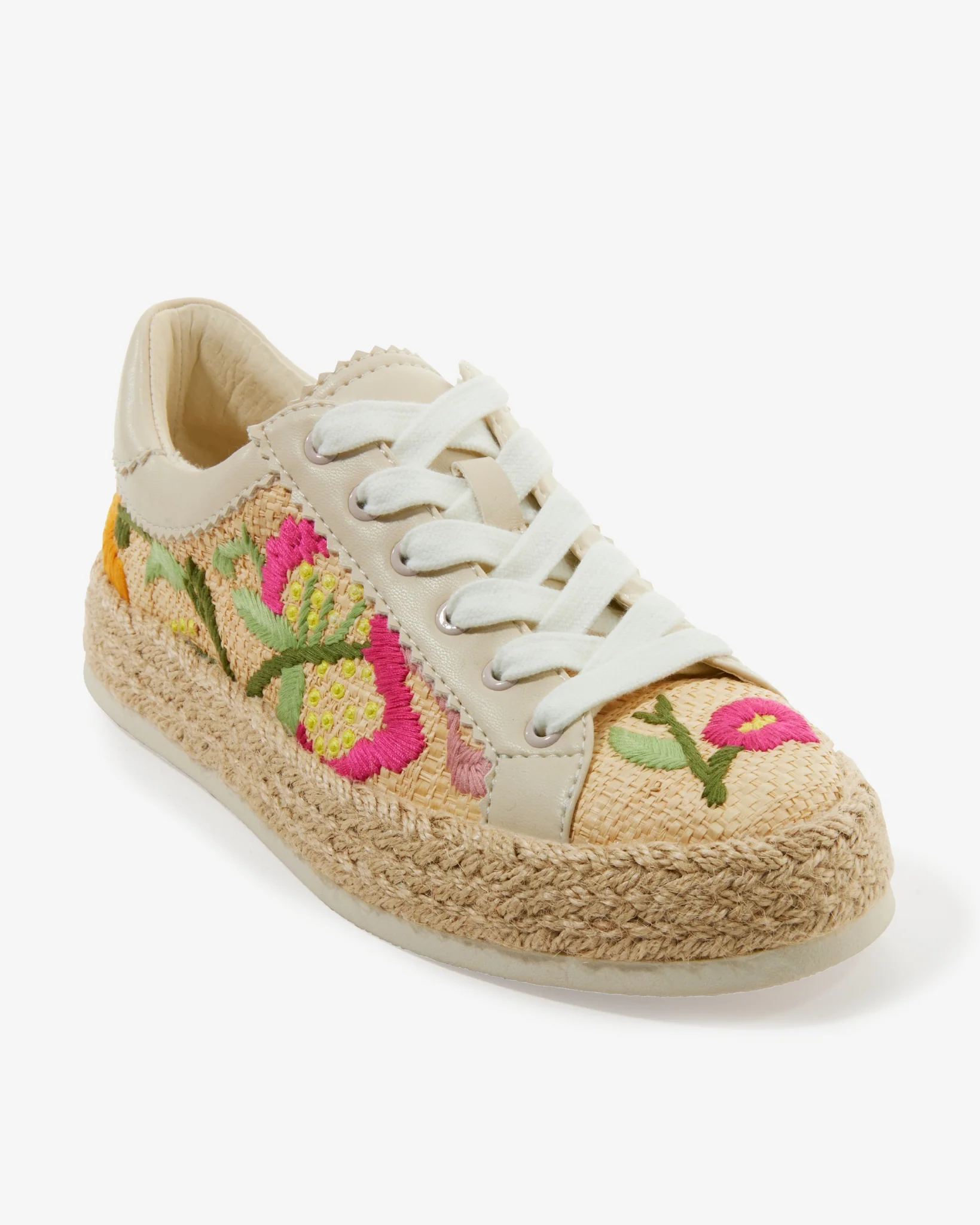 Embroidered Raffia Sneaker Multi - Mycitystee