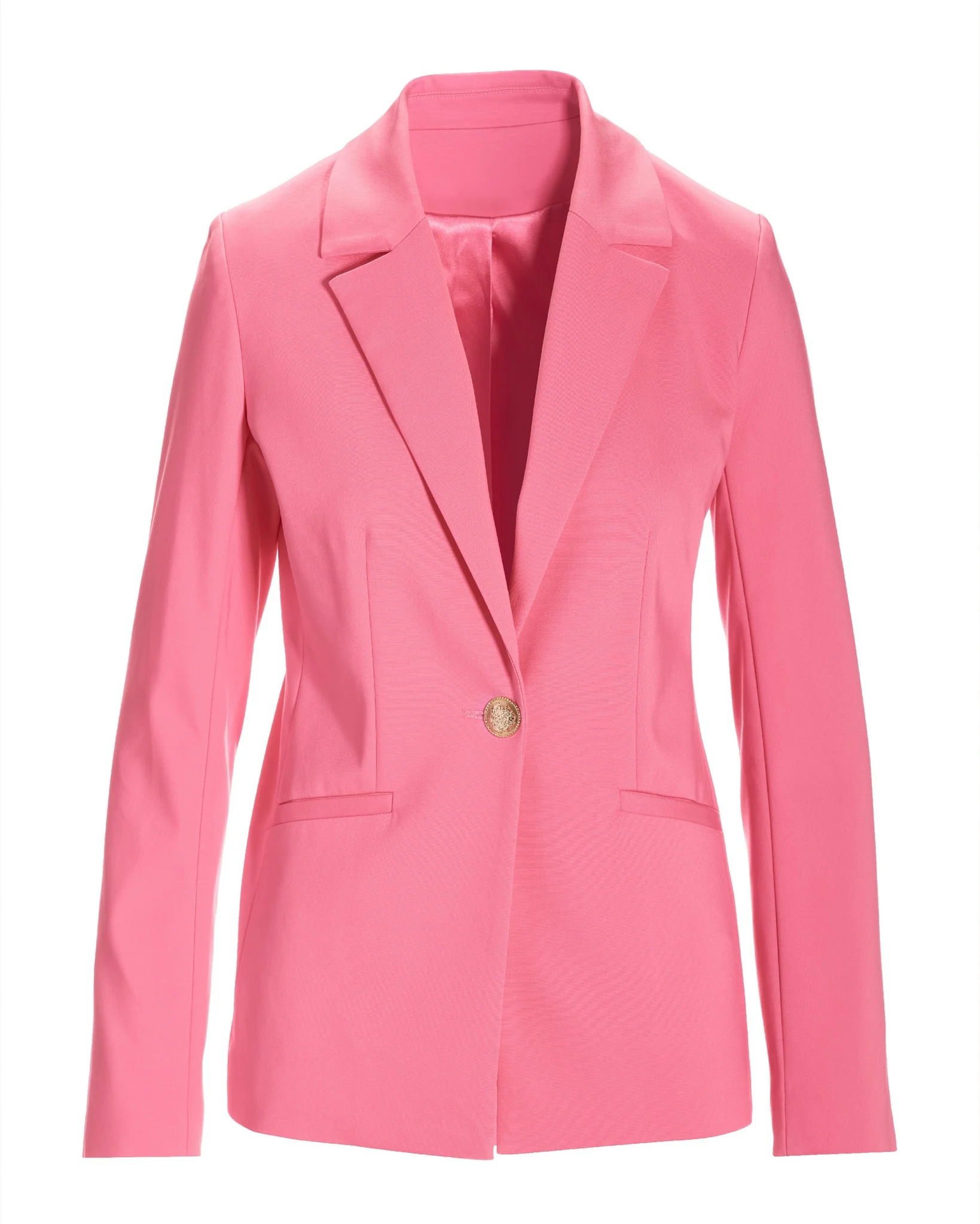 Modern Single Button Blazer Aurora Pink - Mycitystee