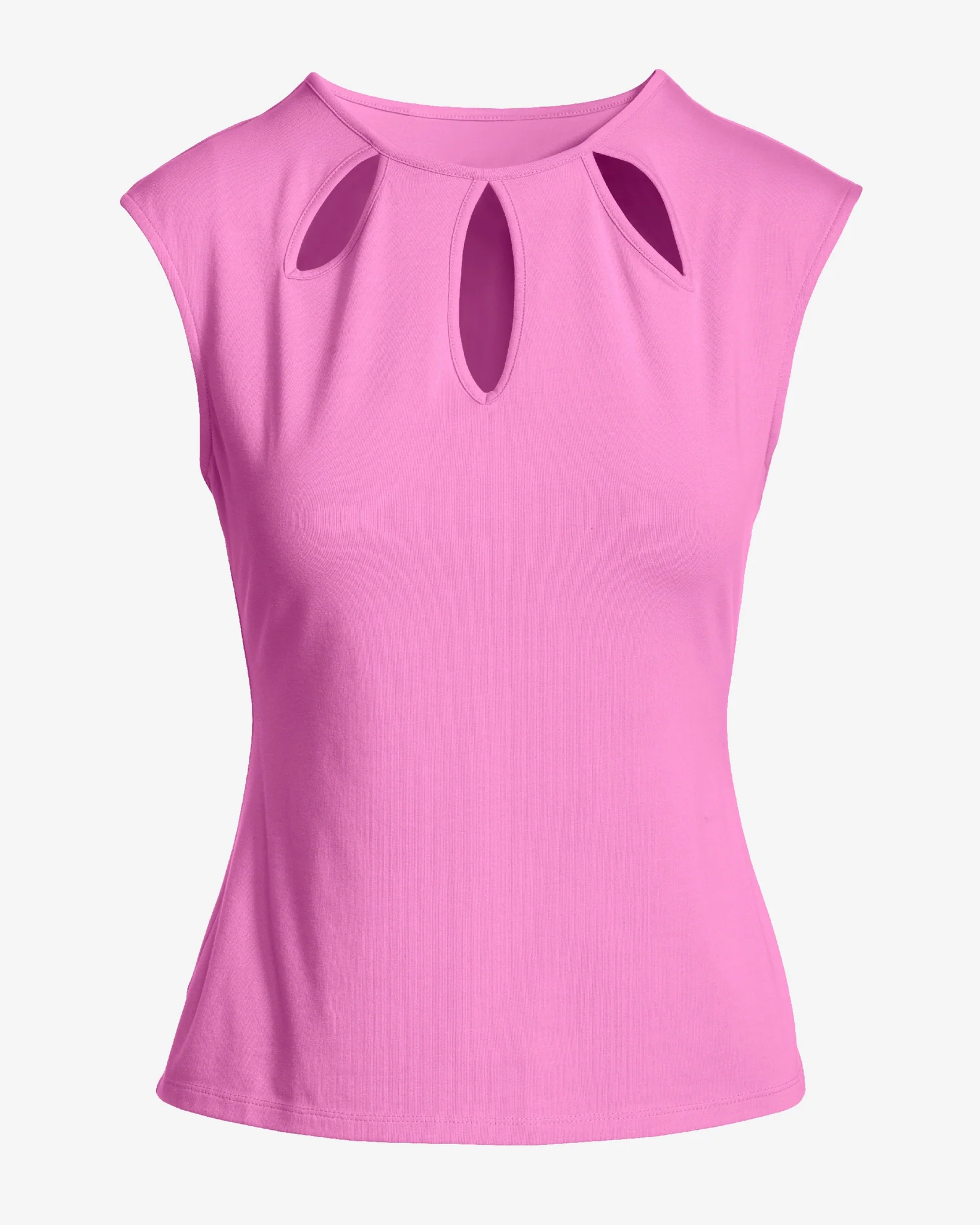 So Sexy Teardrop Cut Out Top Fuchsia Pink - Mycitystee