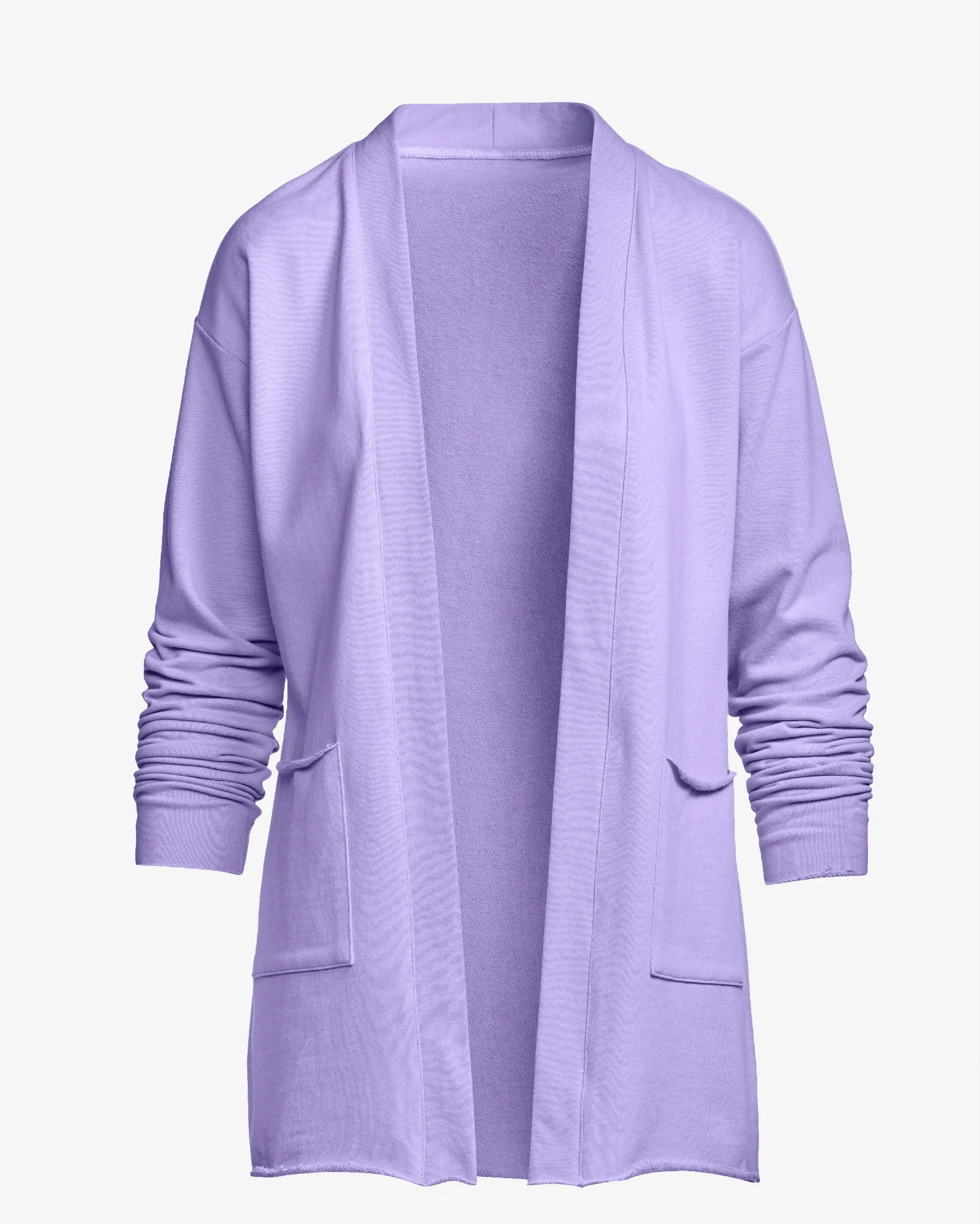 Cotton Comfort Pocket Cardigan Lavender - Mycitystee