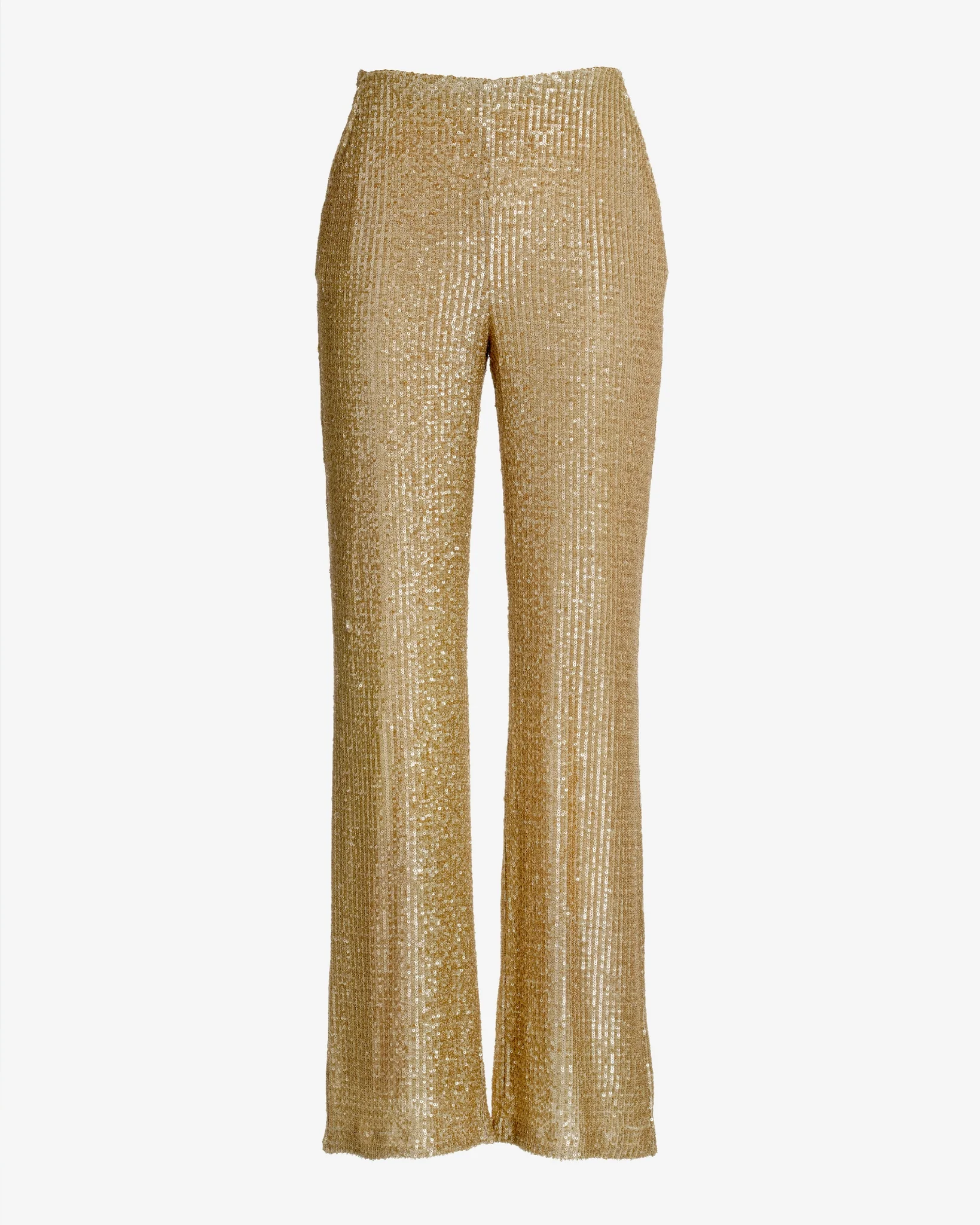 Malibu Sequin Wide Leg Pant Champagne - Mycitystee