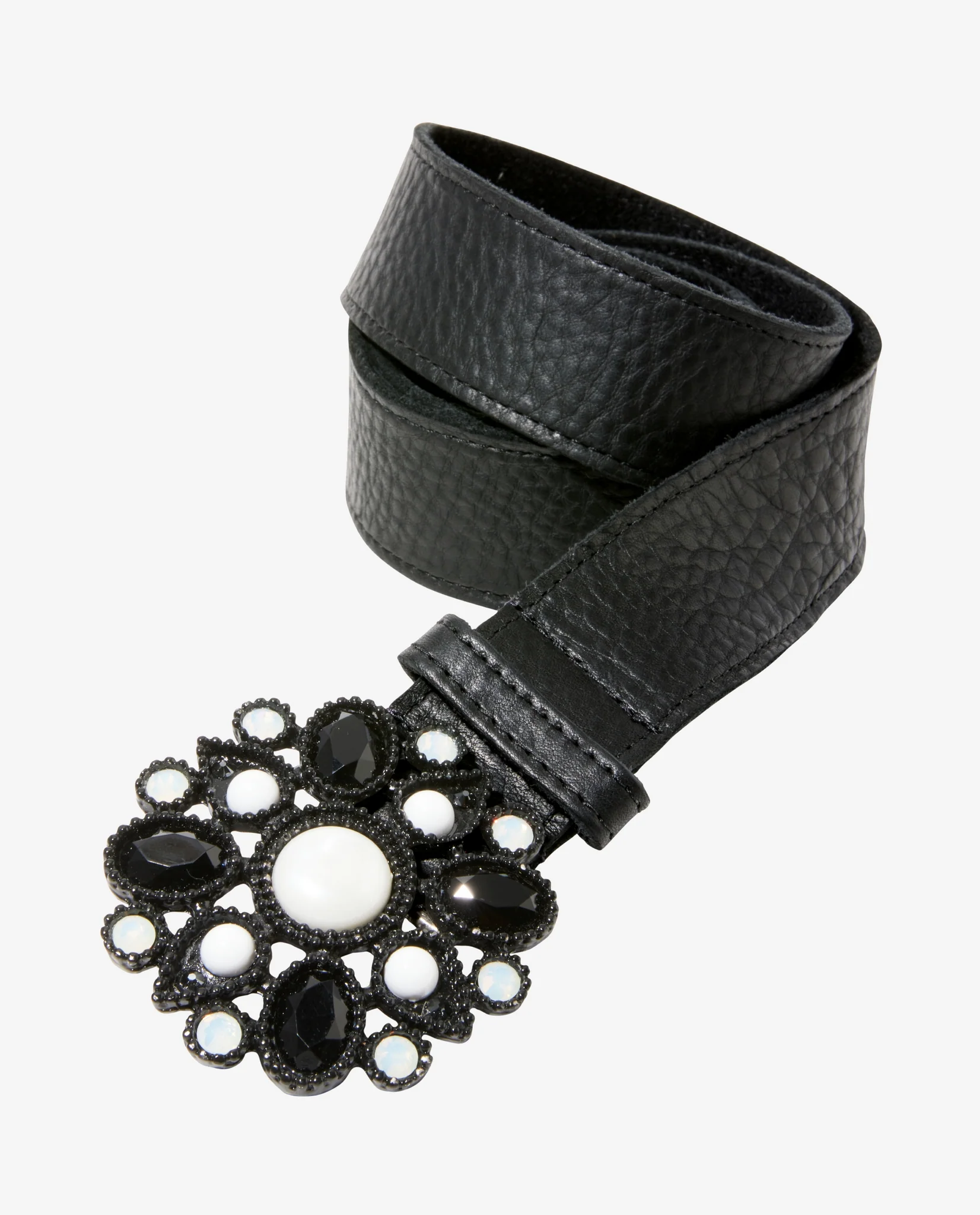 Gem Buckle Belt Black Multi - Mycitystee