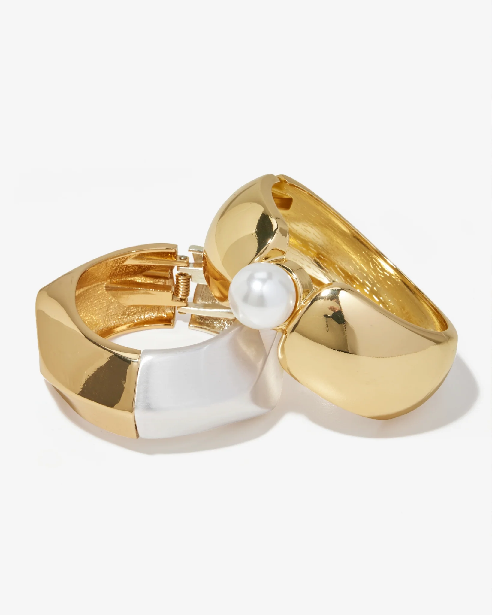 Large Pearl Cuff Set Gold - Mycitystee