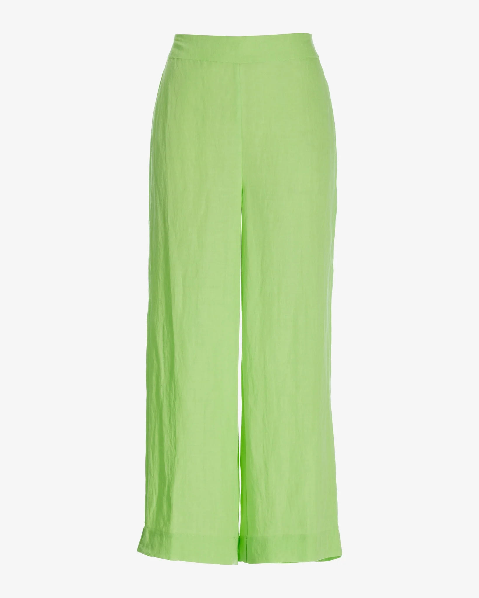 Malibu Linen Cropped Pant Paradise Green - Mycitystee
