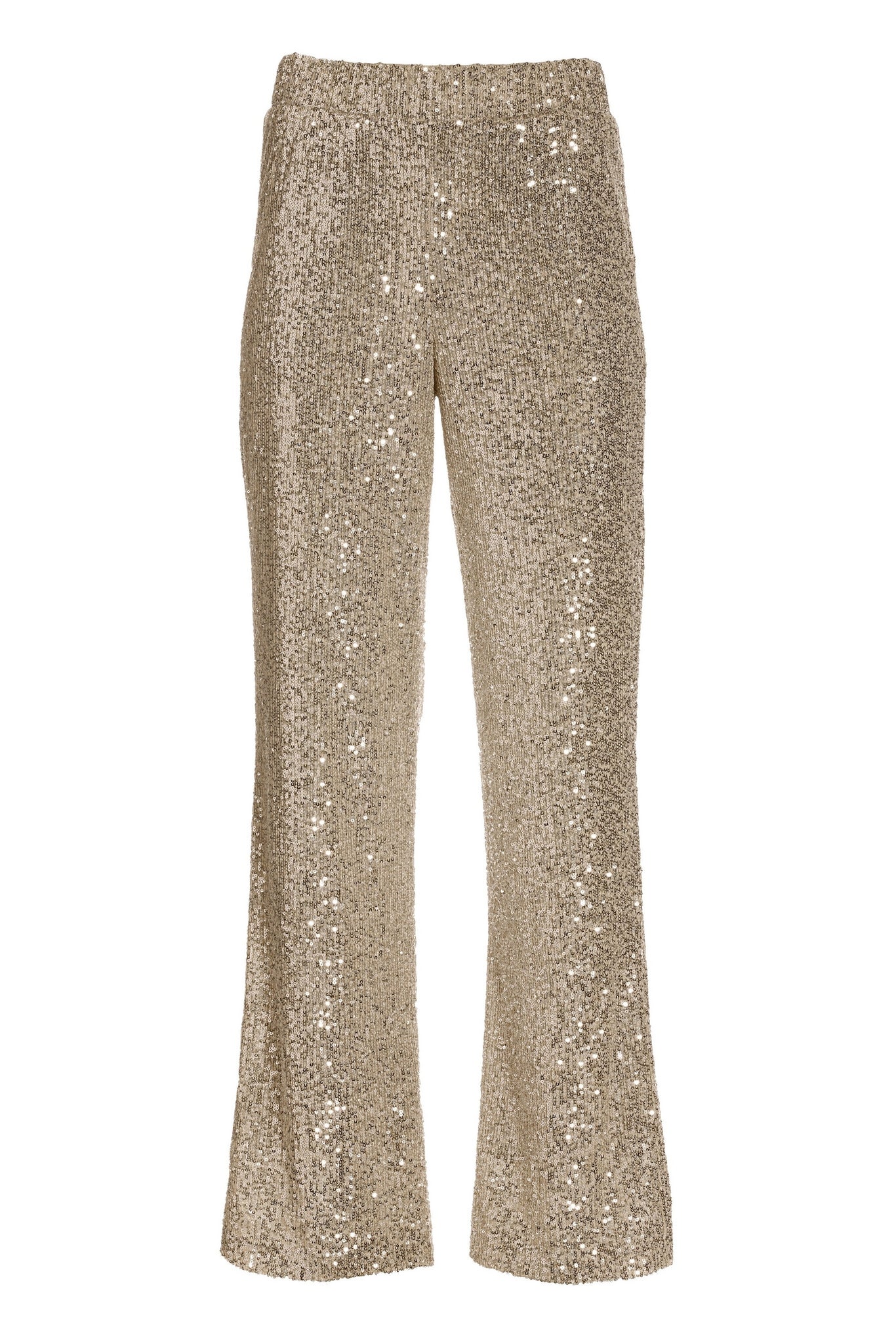 Allover Sequin Palazzo Pant Champagne - Mycitystee