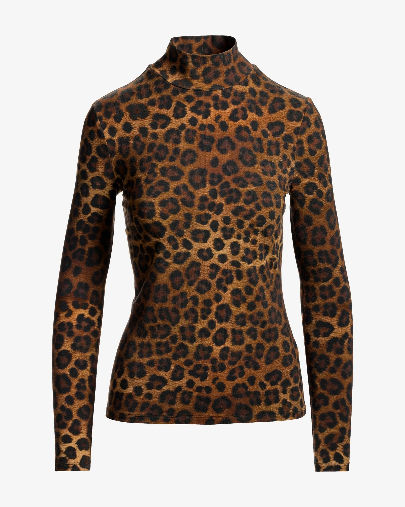 Long Sleeve Printed Turtleneck Fierce Feline - Mycitystee