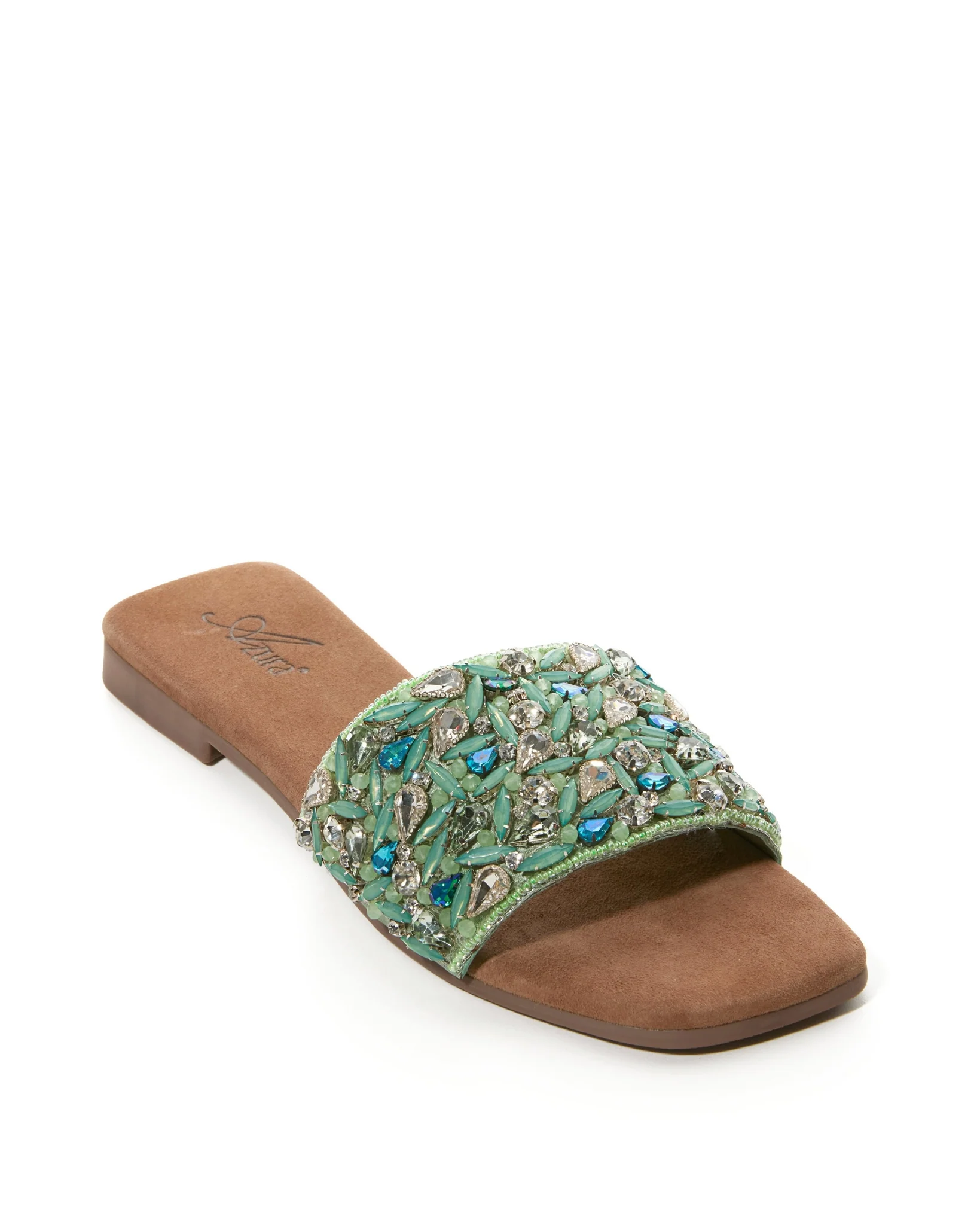 Embellished Multi Slide Mint - Mycitystee