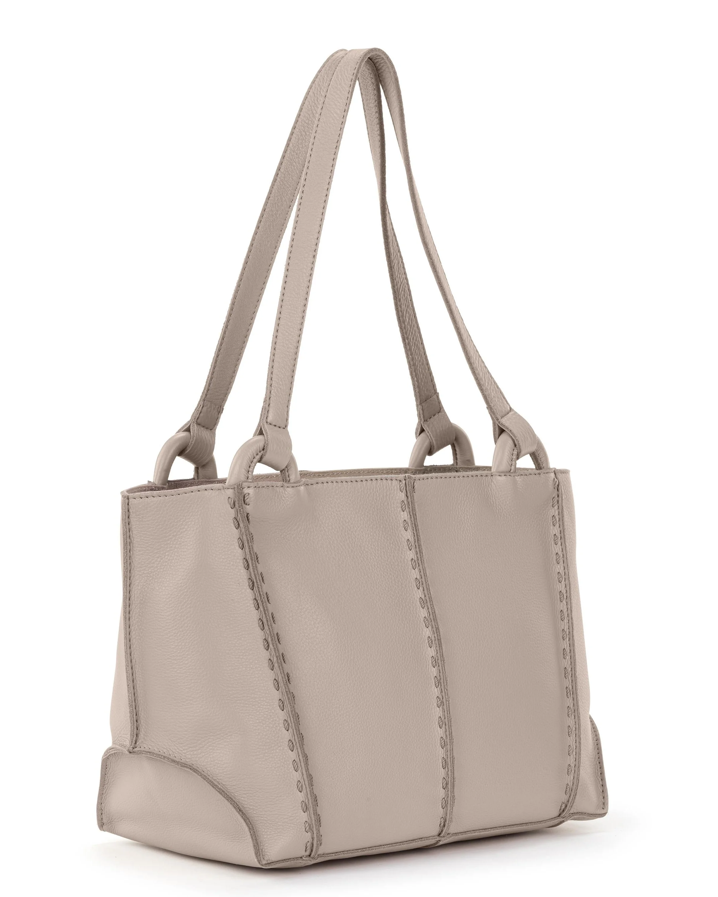 Los Feliz Satchel - Leather - Sand - Mycitystee