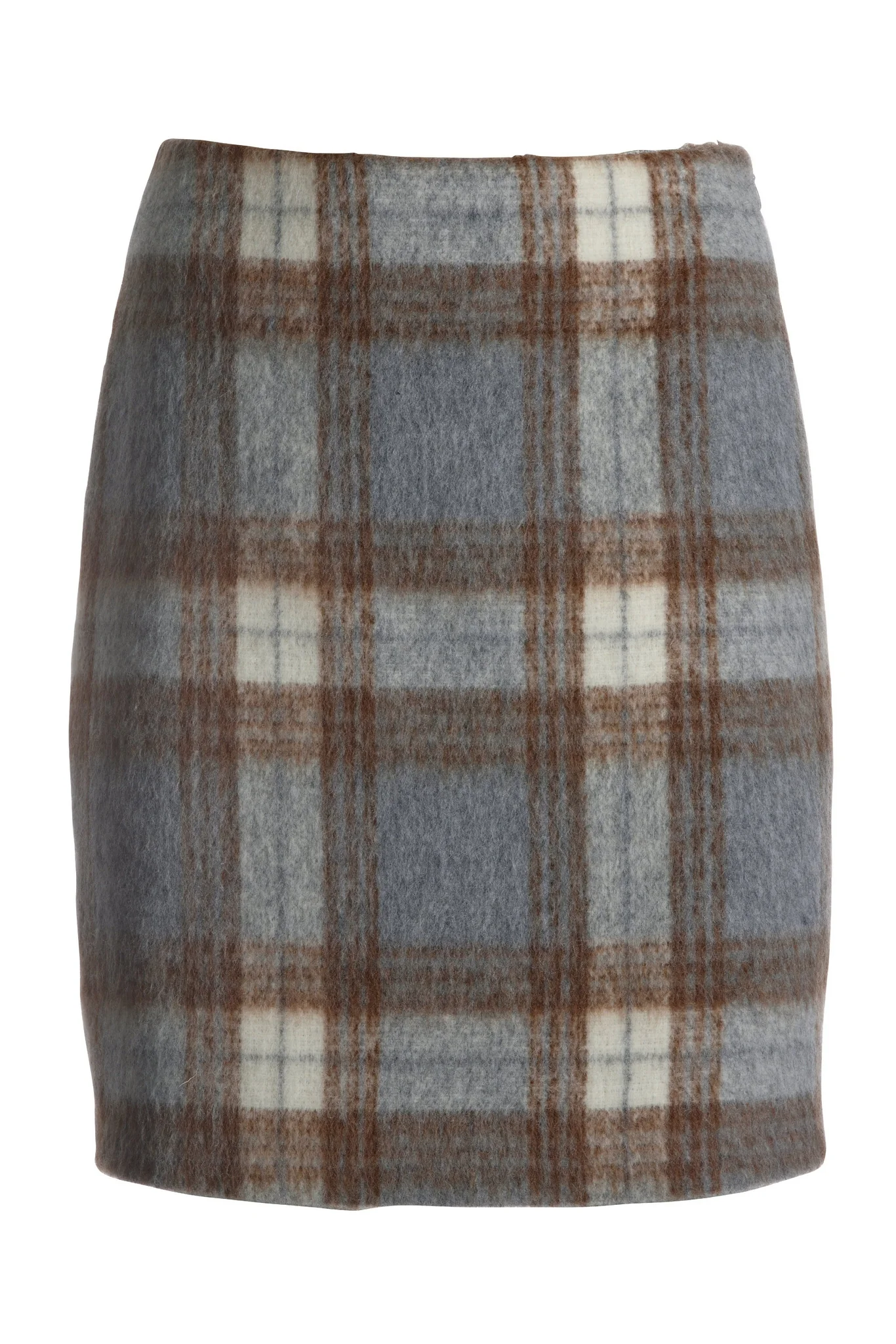 Plaid Mini Skirt Gray Multi - Mycitystee