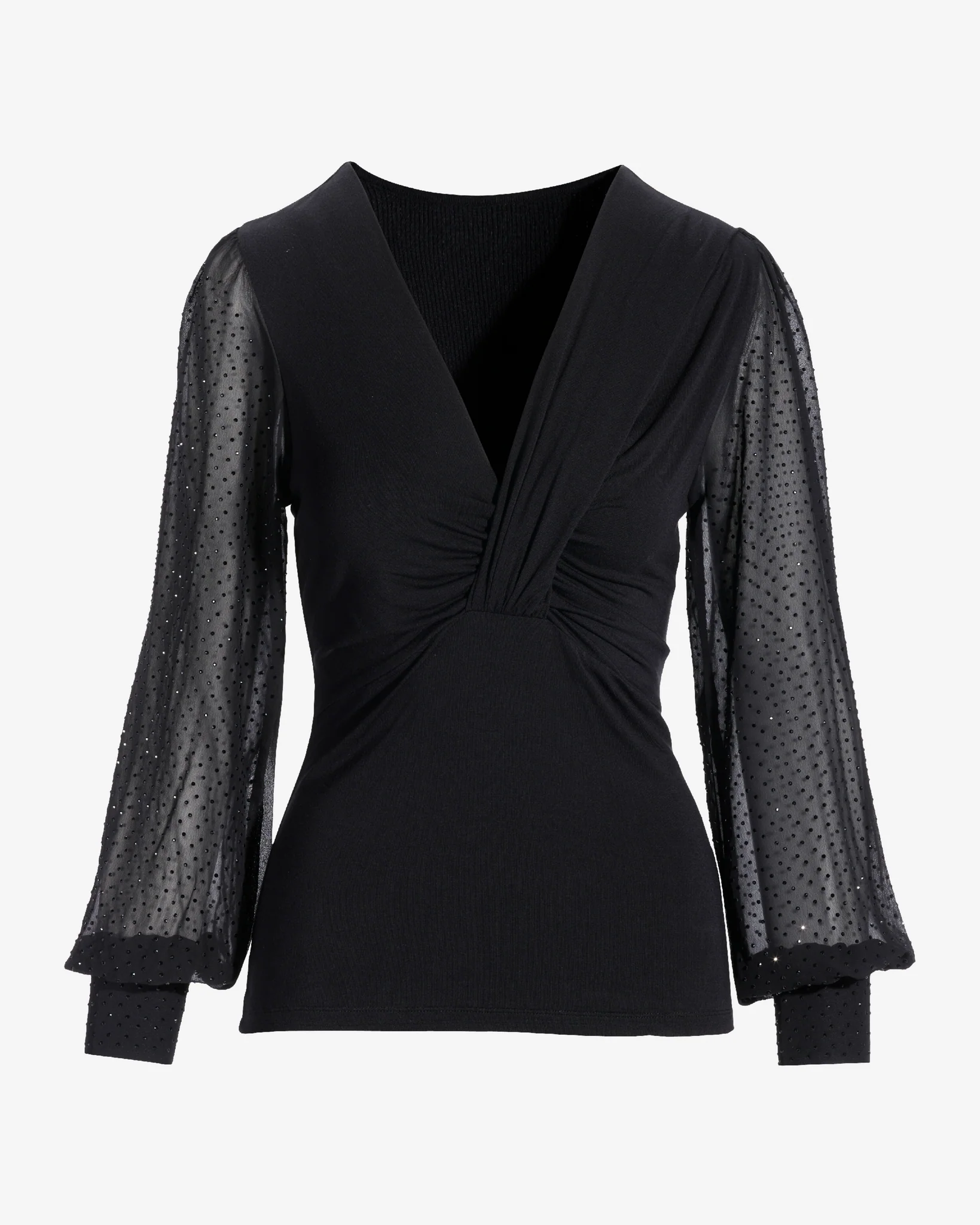 Mixed Media Heat Seal Top Proper Black - Mycitystee