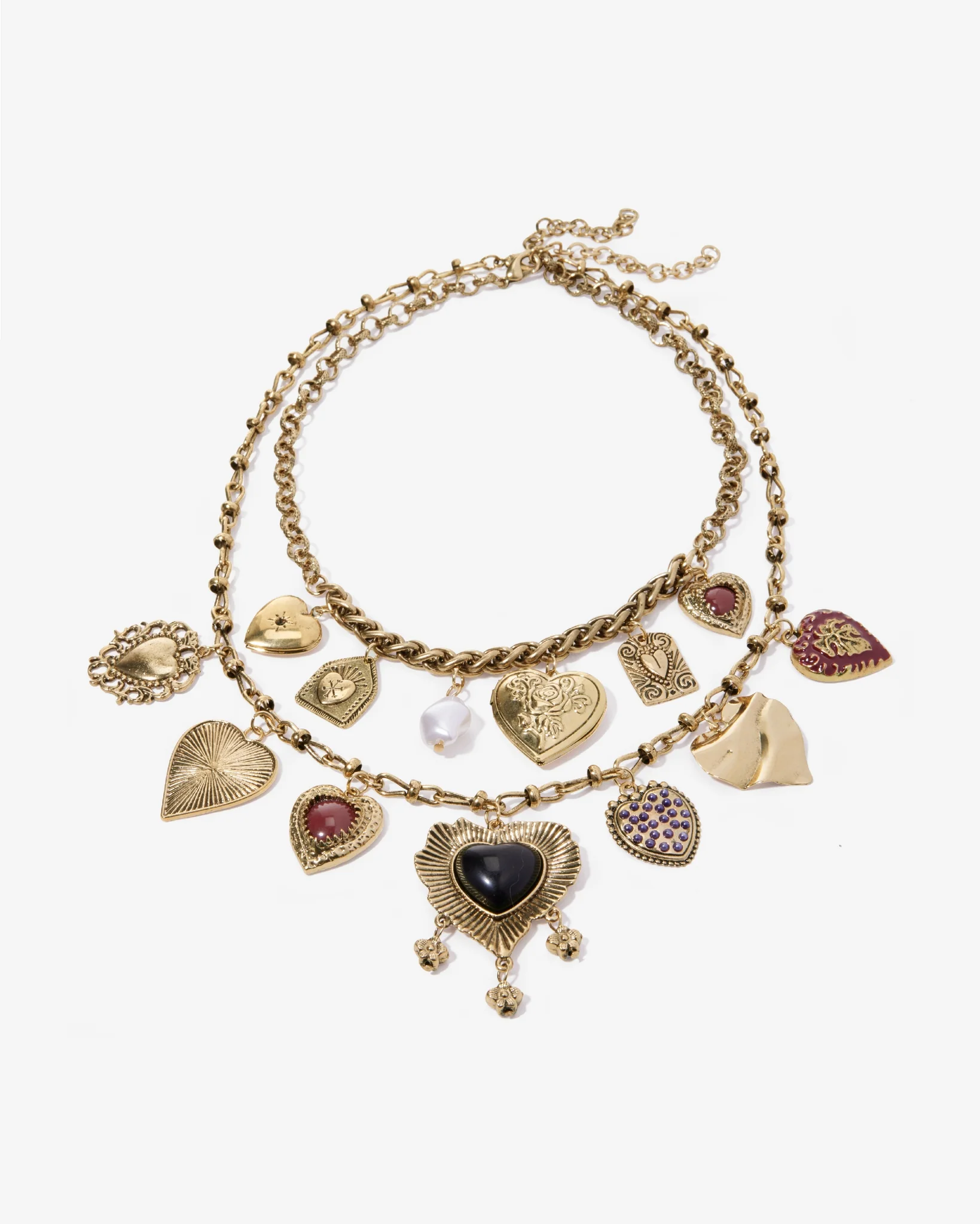 Charm Statement Necklace Gold - Mycitystee