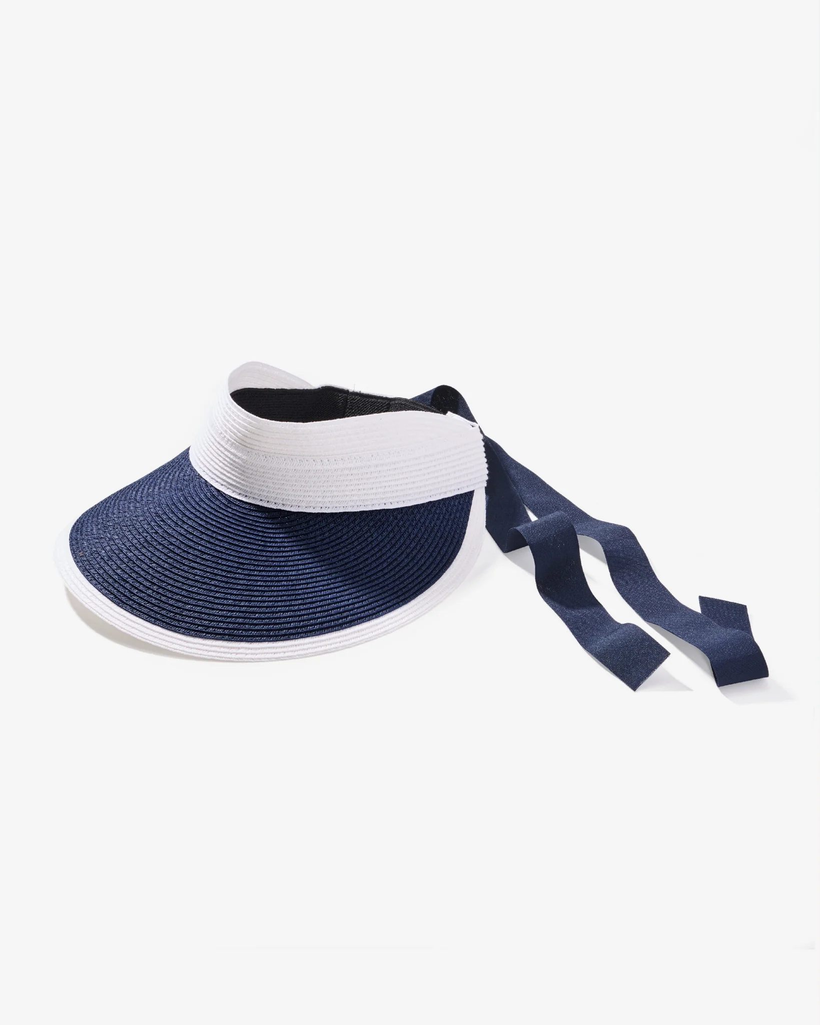 Colorblock Visor White Navy - Mycitystee