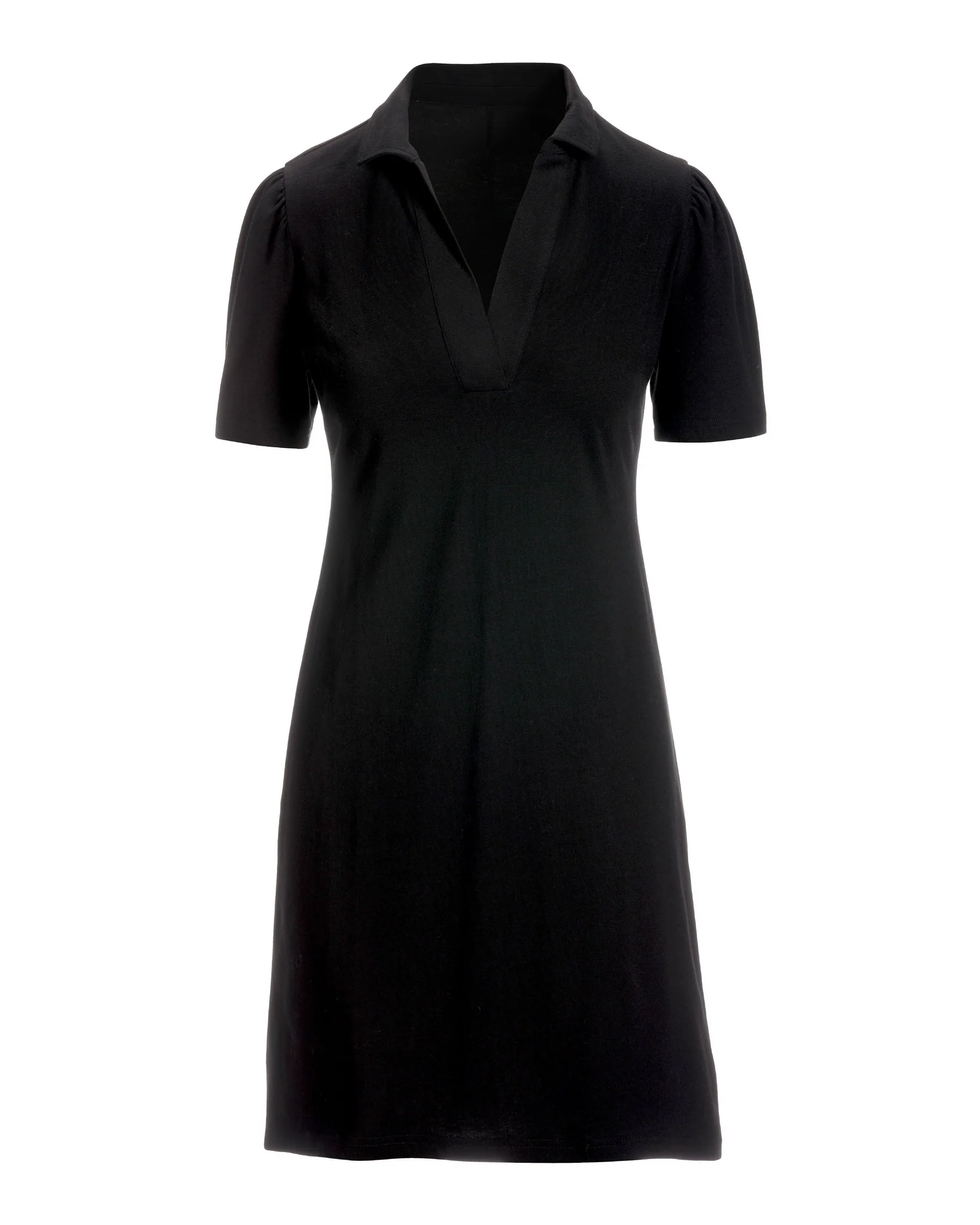 Casual Polo Dress Black - Mycitystee