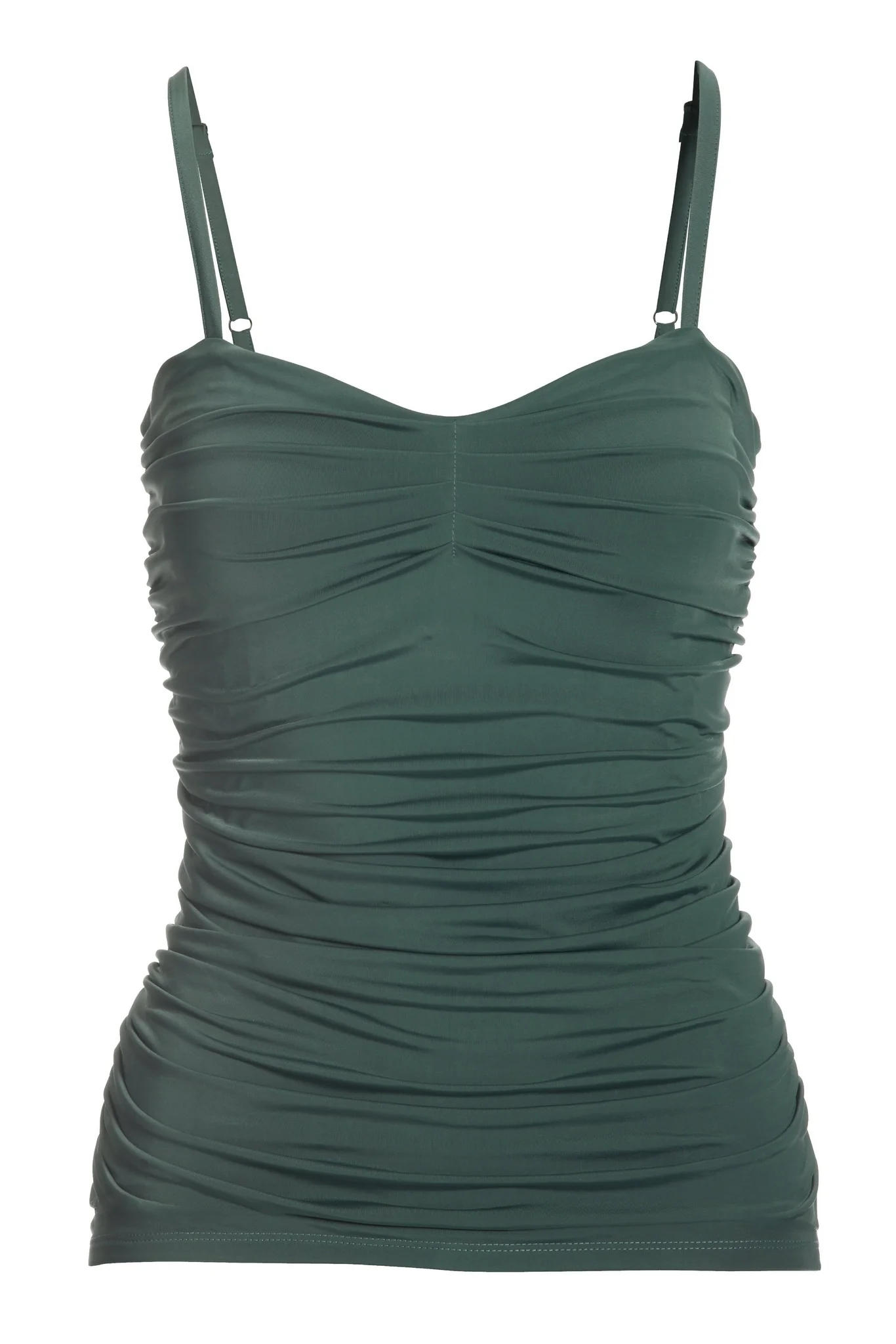Ruched Sculpting Cami Balsam Green - Mycitystee