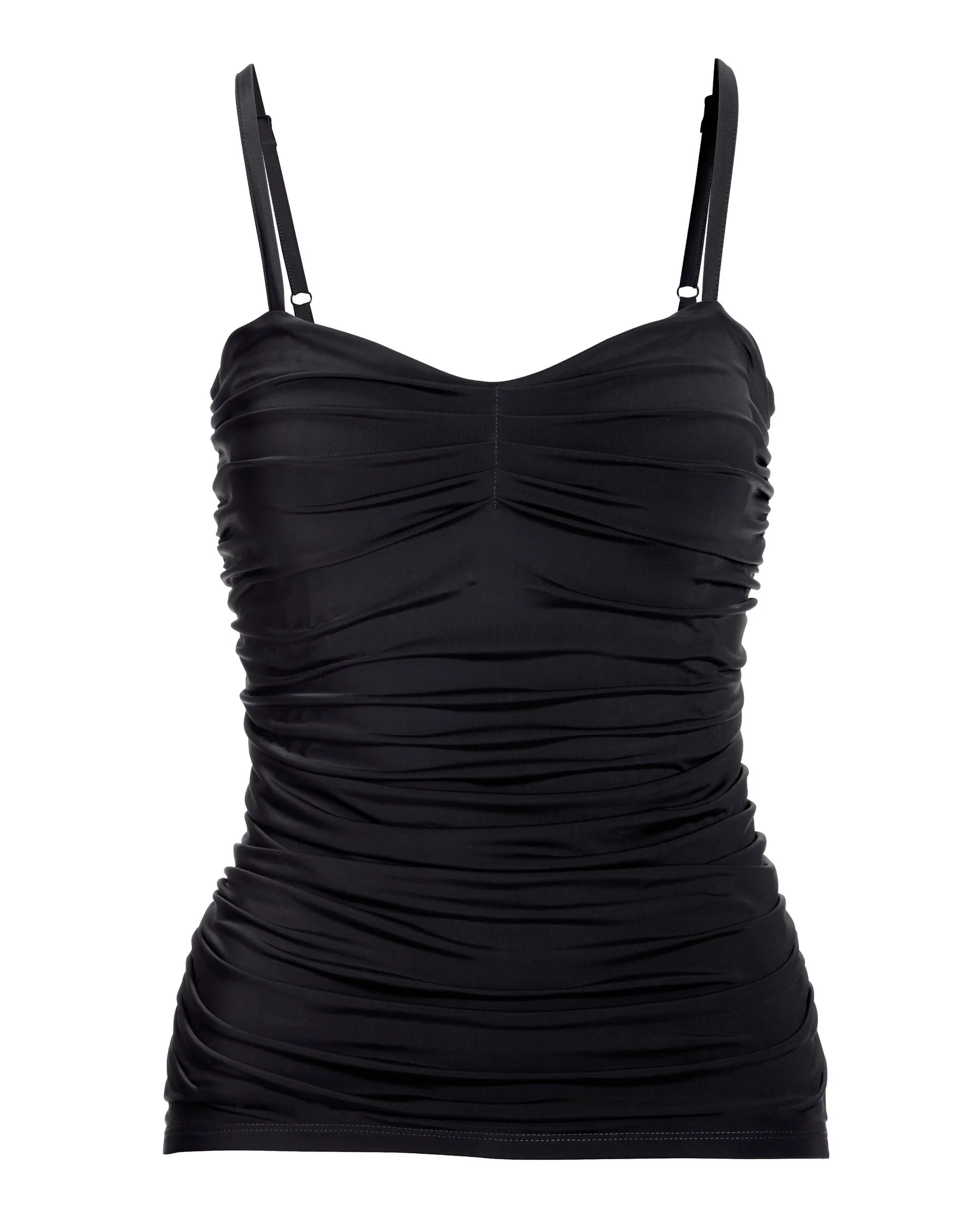 Ruched Sculpting Cami Black - Mycitystee