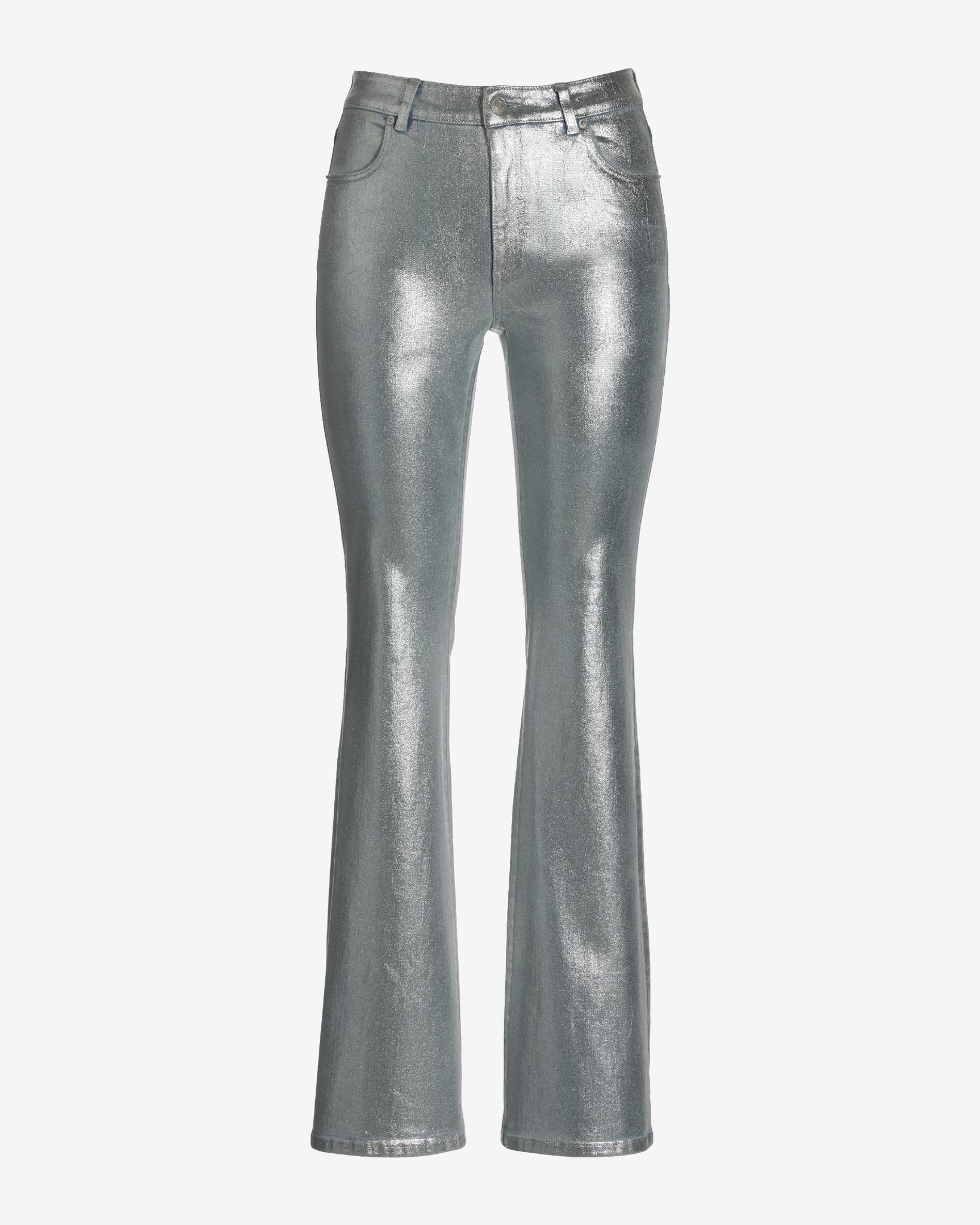 Monterey Silver Metallic Jean Light Wash/Silver - Mycitystee