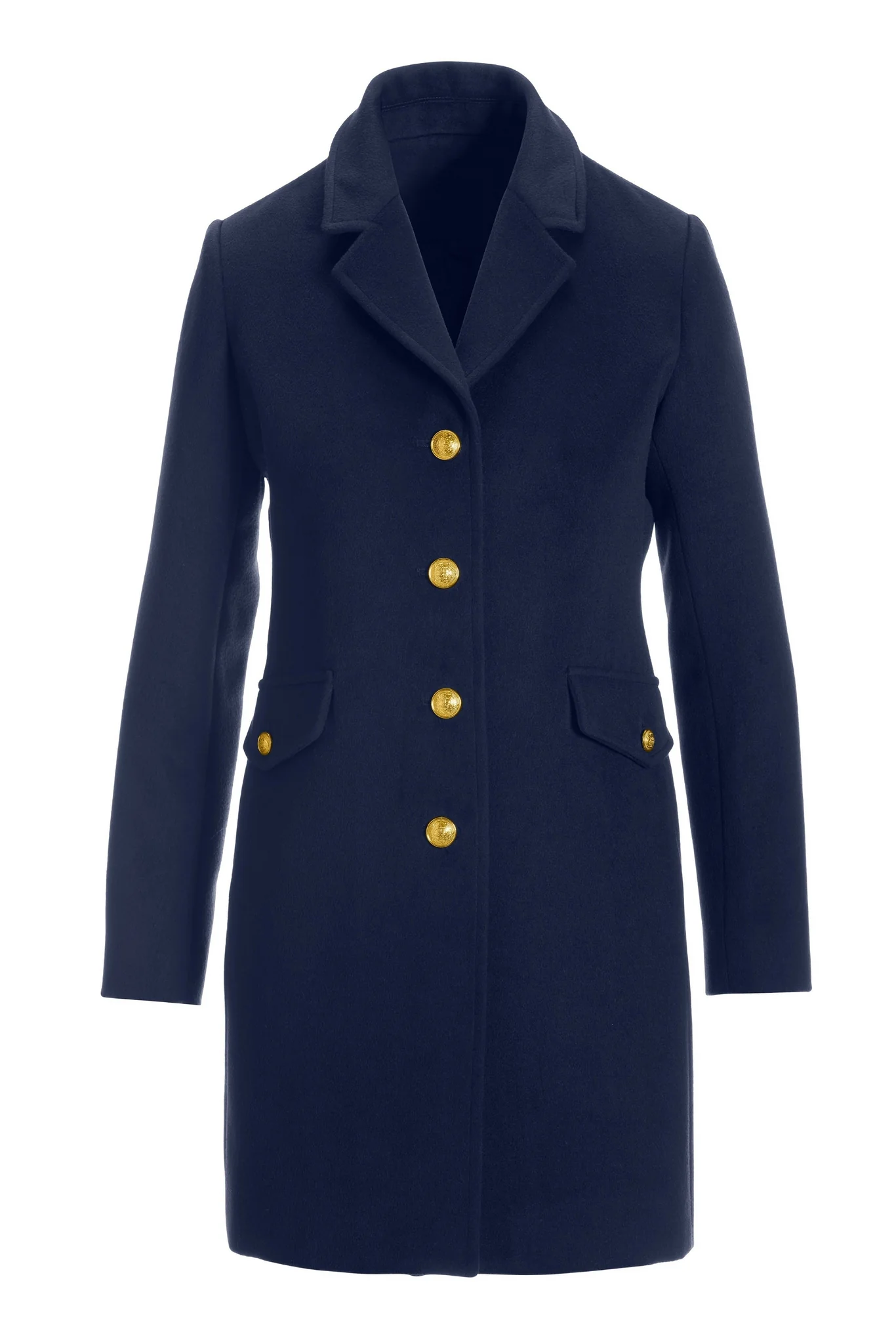 Classic Tailored Coat Navy - Mycitystee