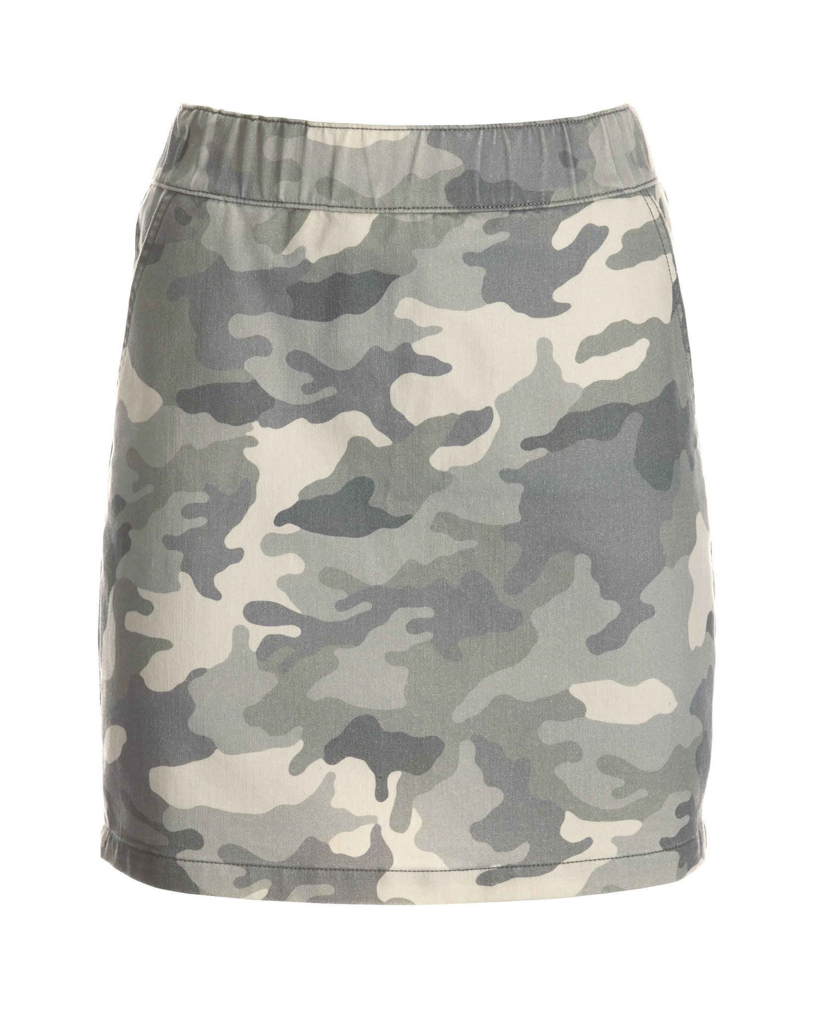 Gray Camo Racer Stripe Pull-On Skort Gray Multi - Mycitystee