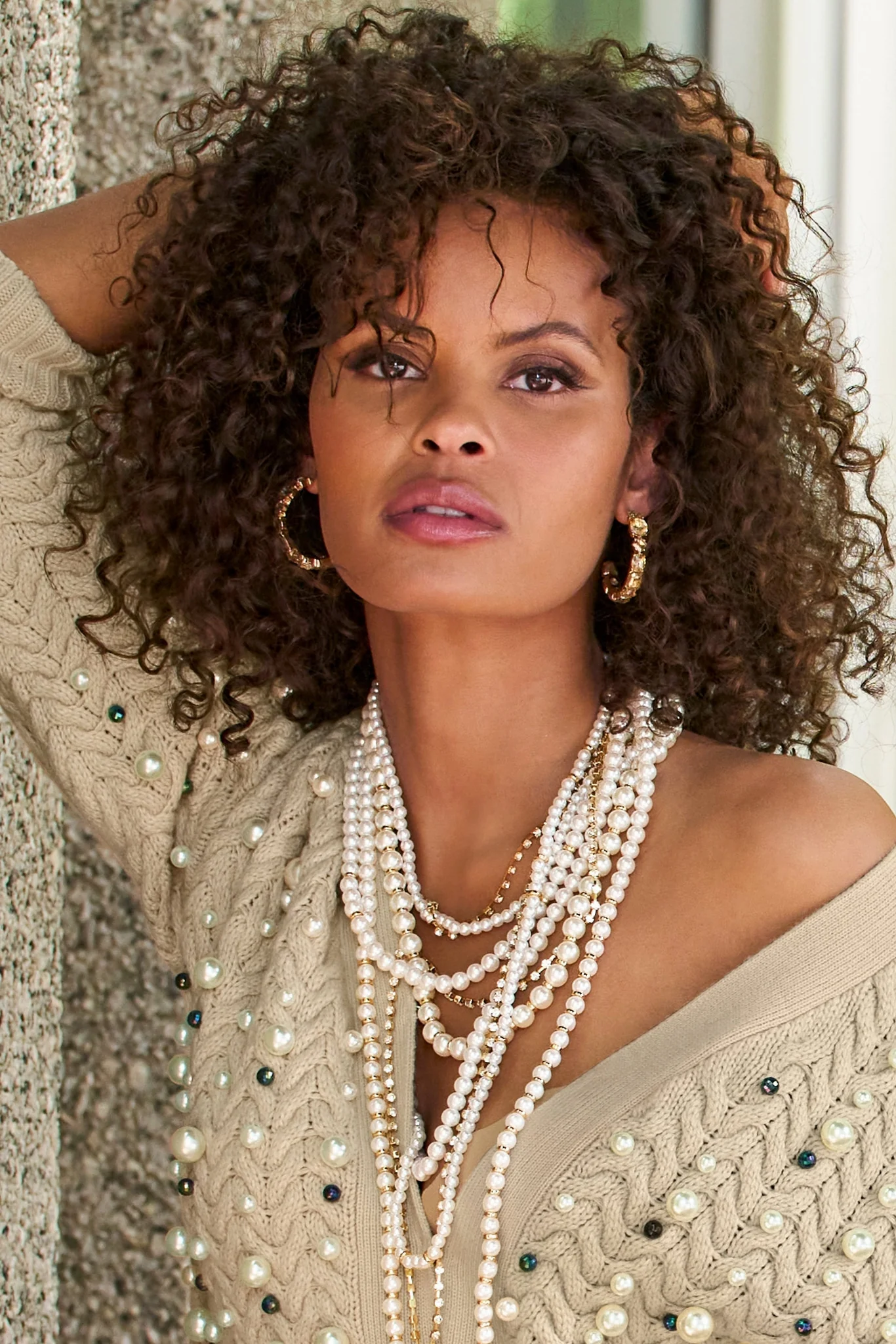 Gem Hoop Earring Gold - Mycitystee