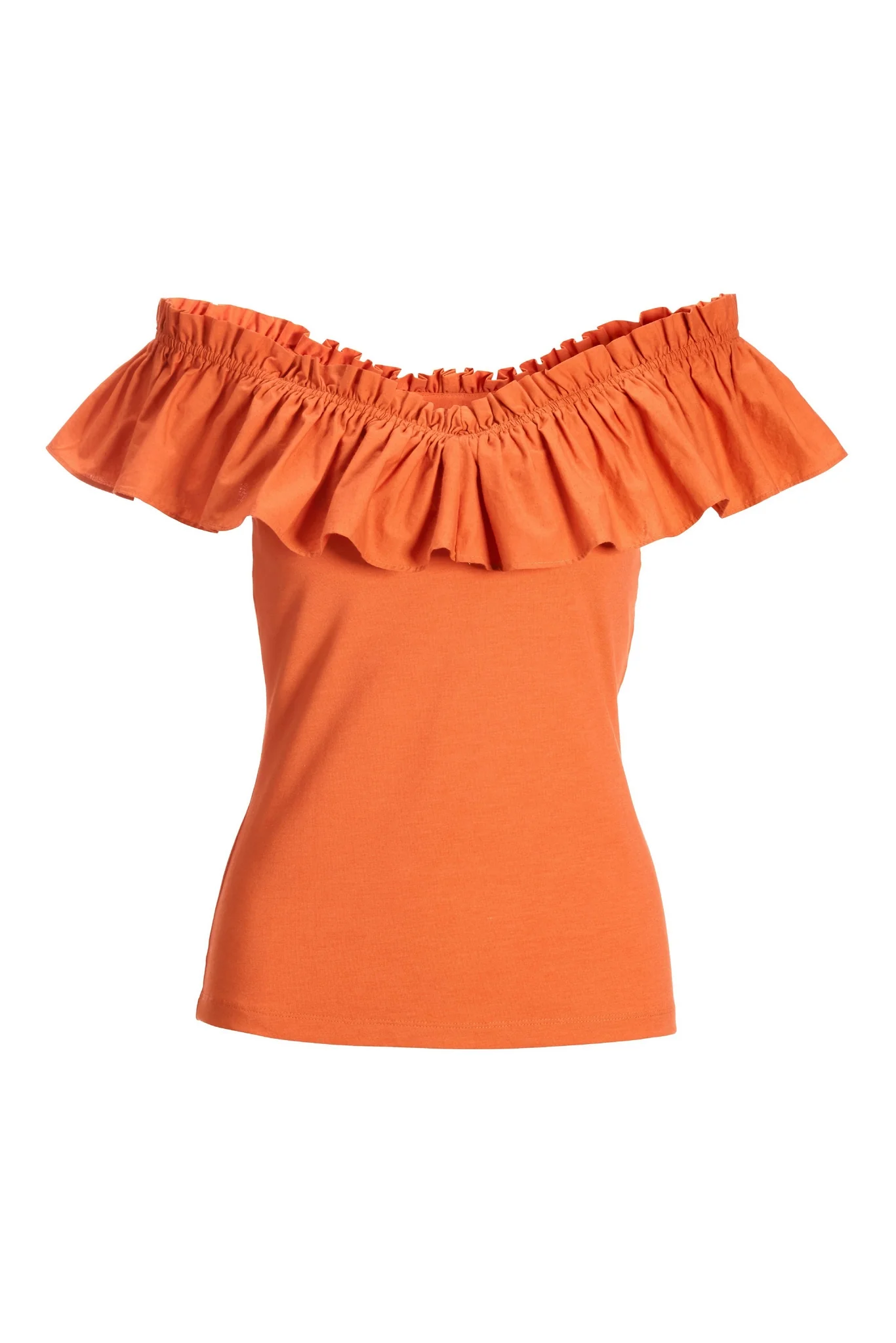 Ruffle Knit Orange - Mycitystee