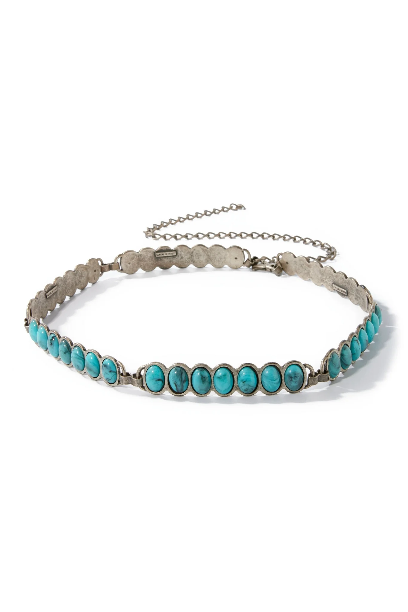 Turquoise Hip Belt Blue/Silver - Mycitystee