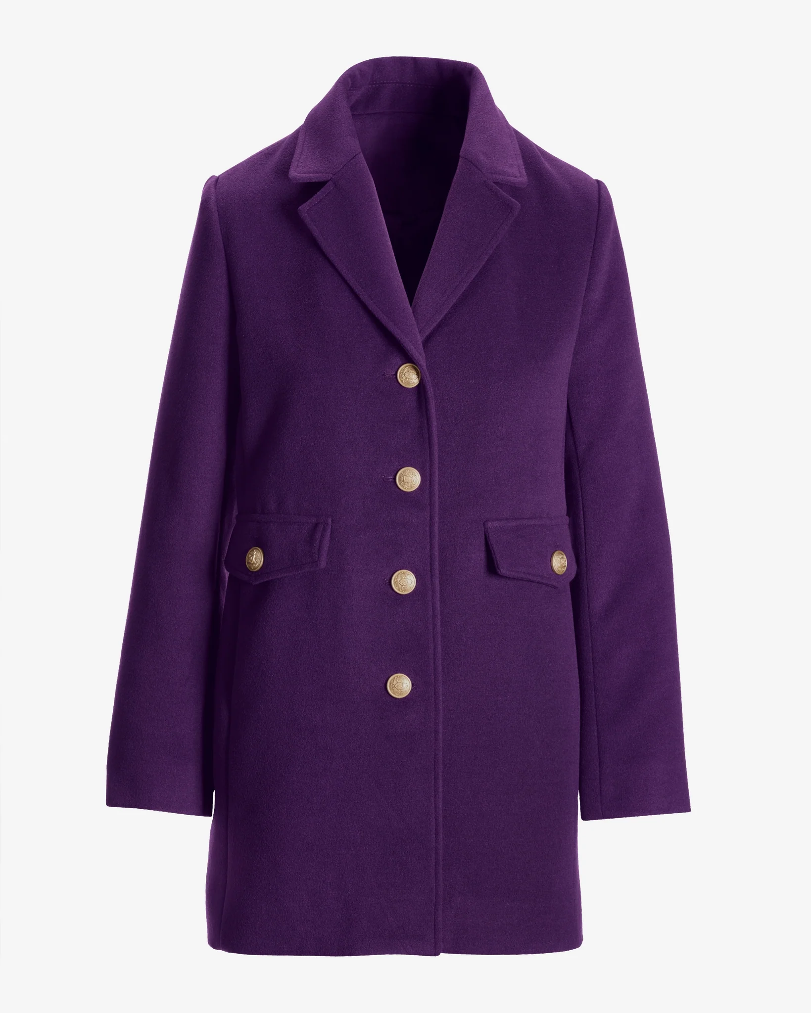 Classic Tailored Coat Purple - Mycitystee
