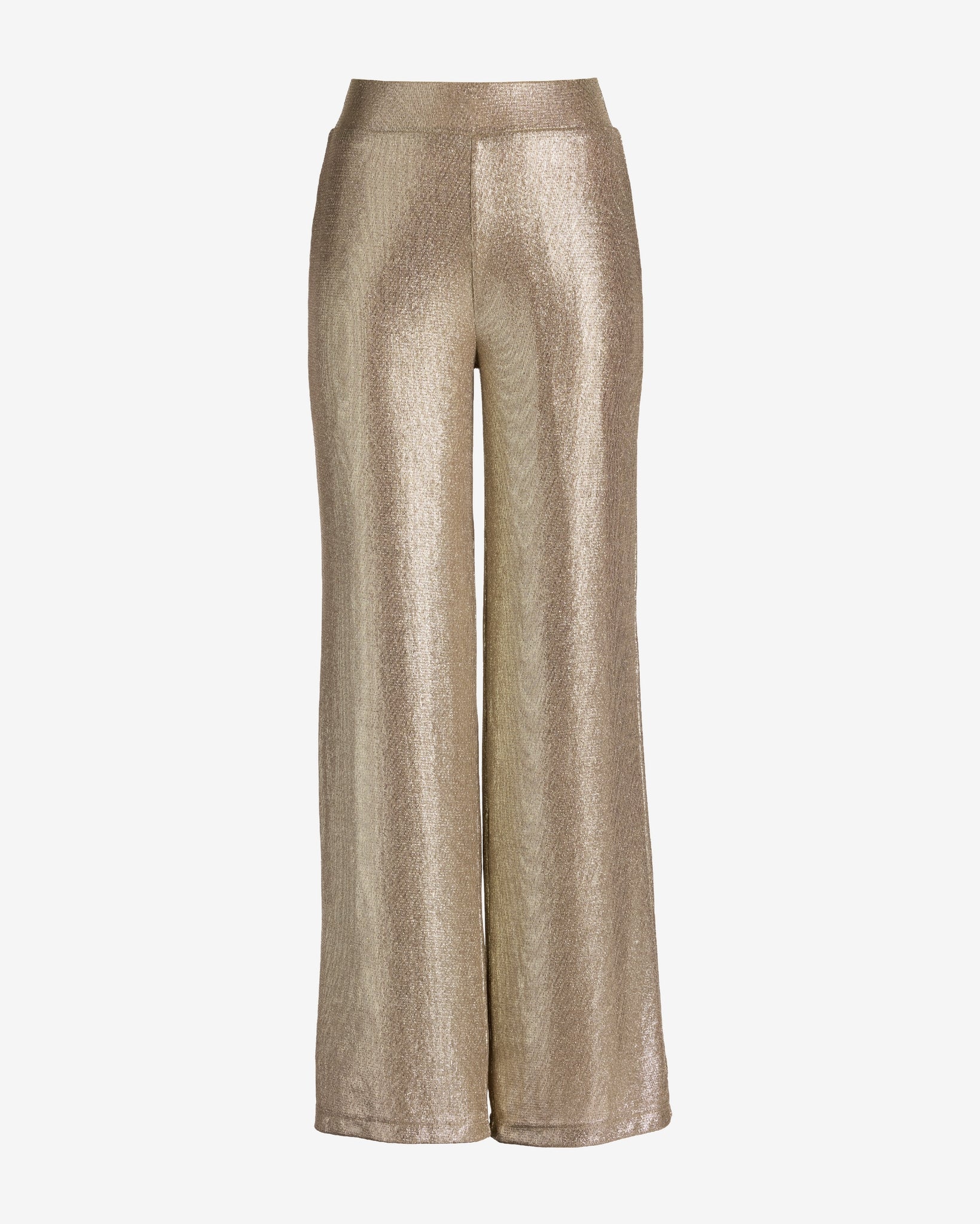 Wide Leg Shimmer Pant Light Gold - Mycitystee
