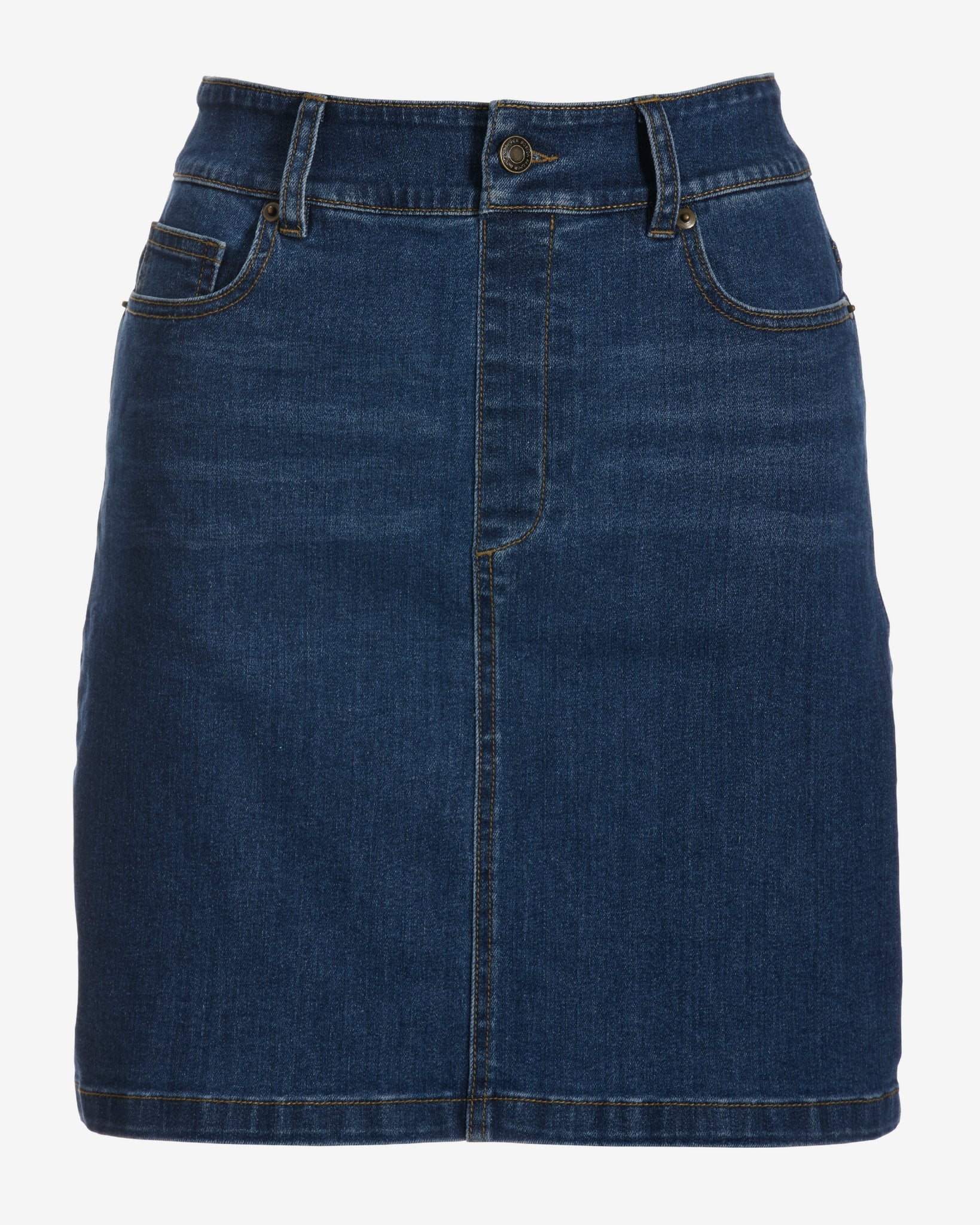 Proper Pull On Denim Skort Medium Wash - Mycitystee