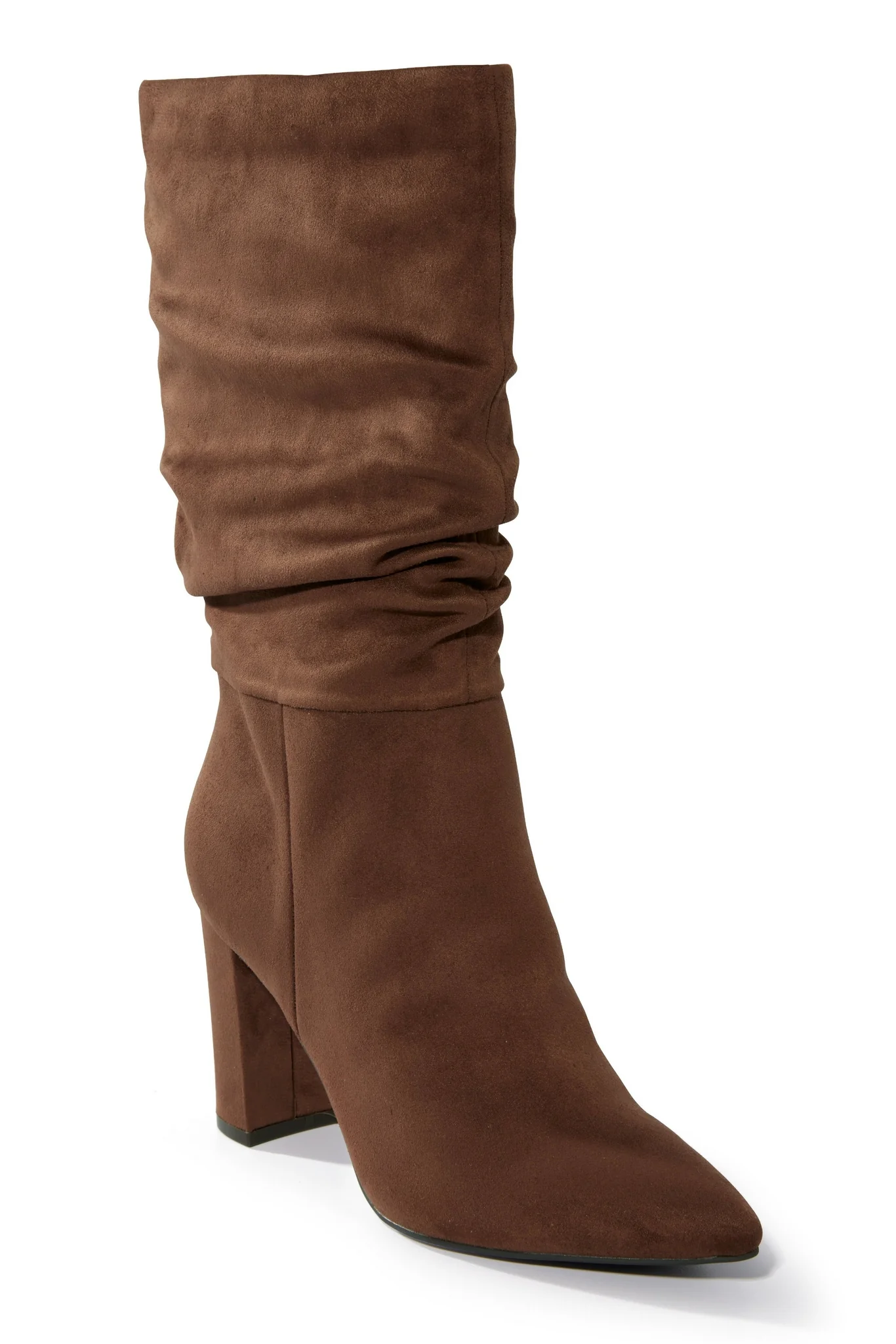 Suede Slouchy Boot Brown - Mycitystee